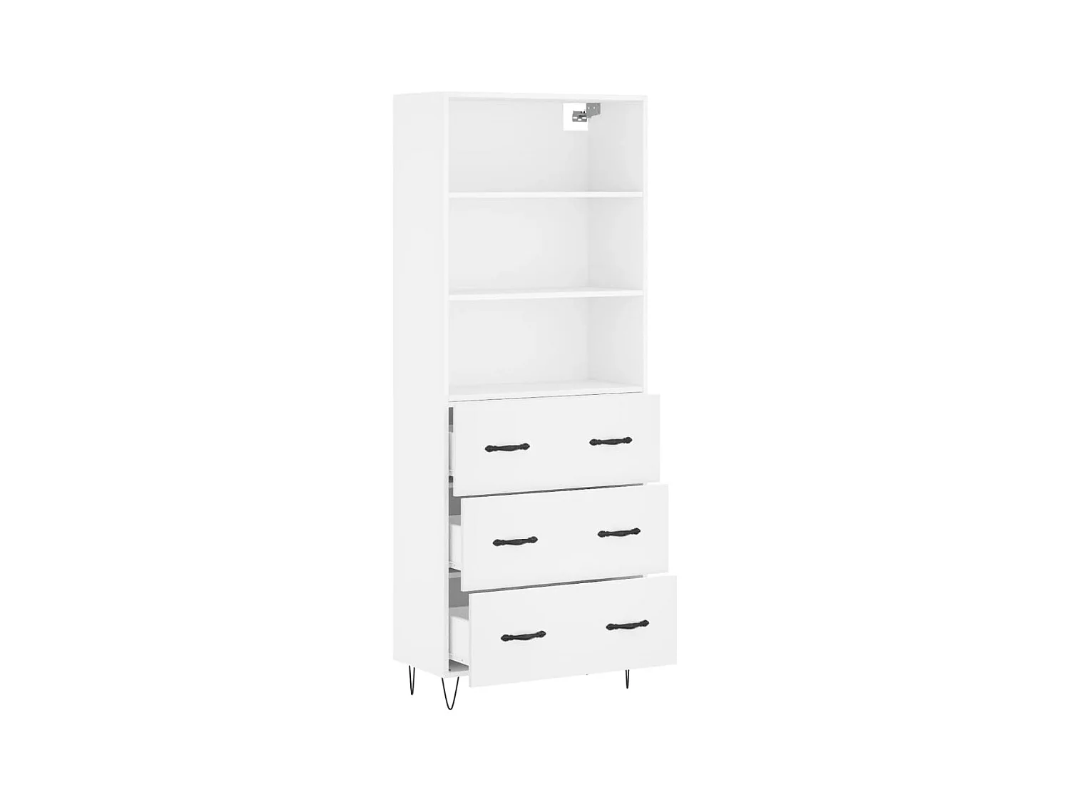 bahut commode armoire bois blanche 69.5 x 34 x 180 cm 02_0032732