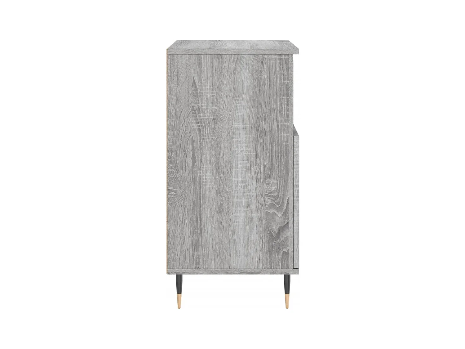 Credenza buffet cassettiera mobile contenitore organizer cucina soggiorno soggiorni set da 2 sonoma pannelli in MDF grigio 02_0036973