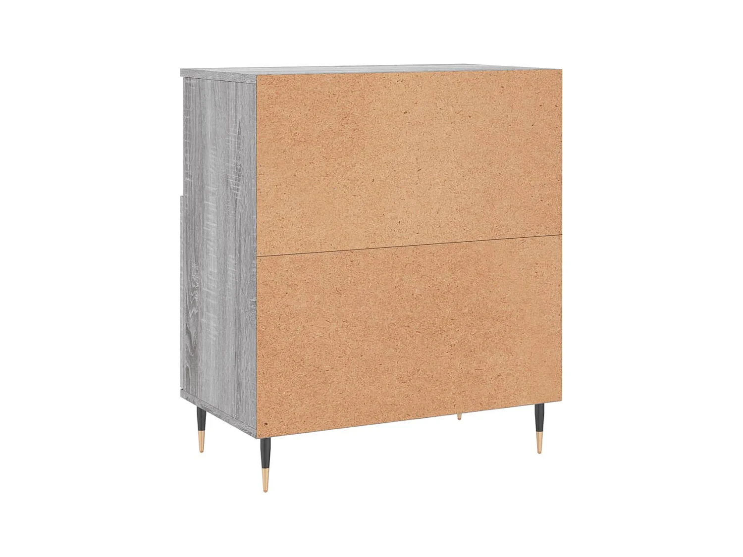 Credenza buffet cassettiera mobile contenitore organizer cucina soggiorno soggiorni set da 2 sonoma pannelli in MDF grigio 02_0036973