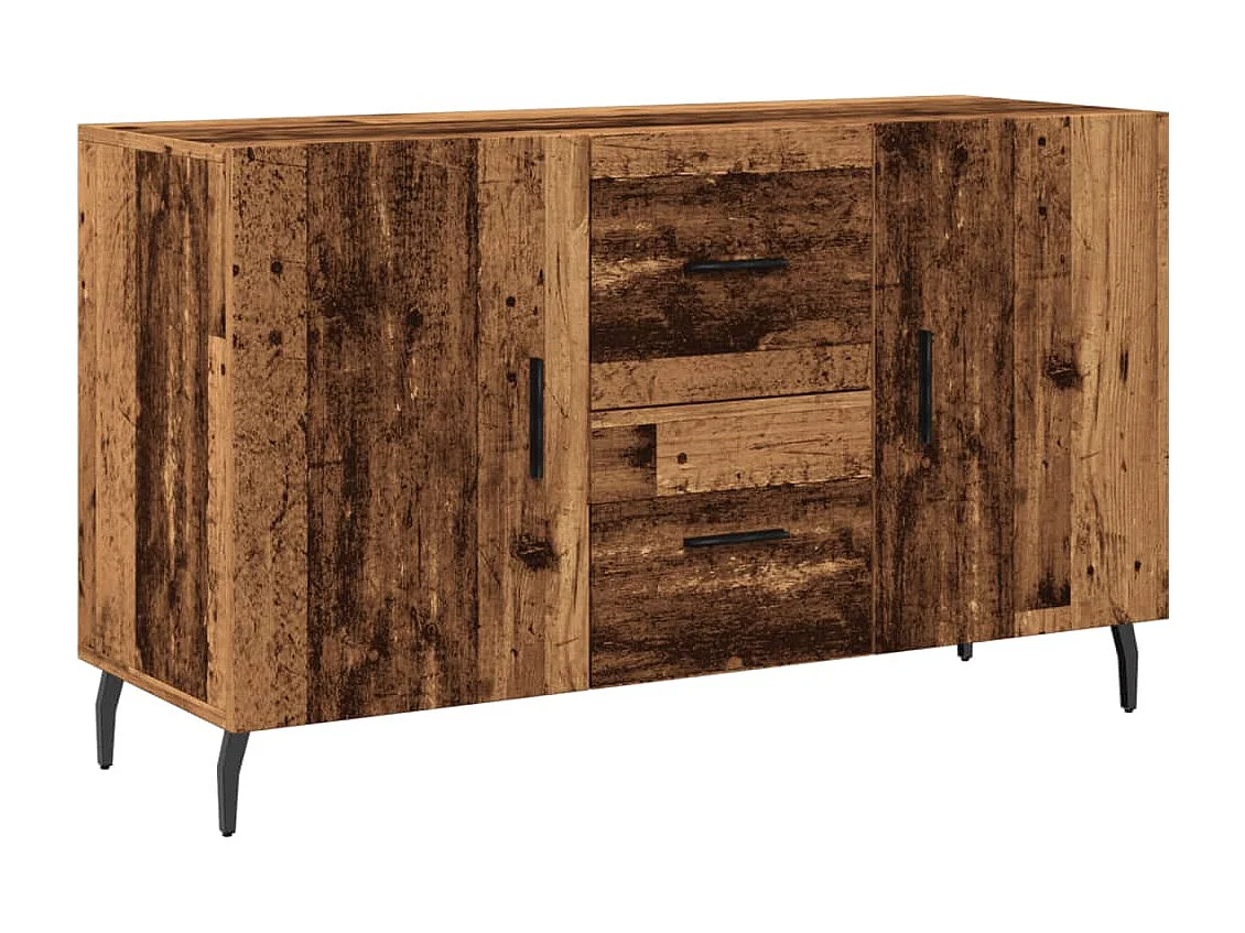 Buffet aparador cômoda armário organizador unidade cozinha sala sala madeira velha 100 x 36 x 60 cm madeira trabalhada marrom 02_0036595