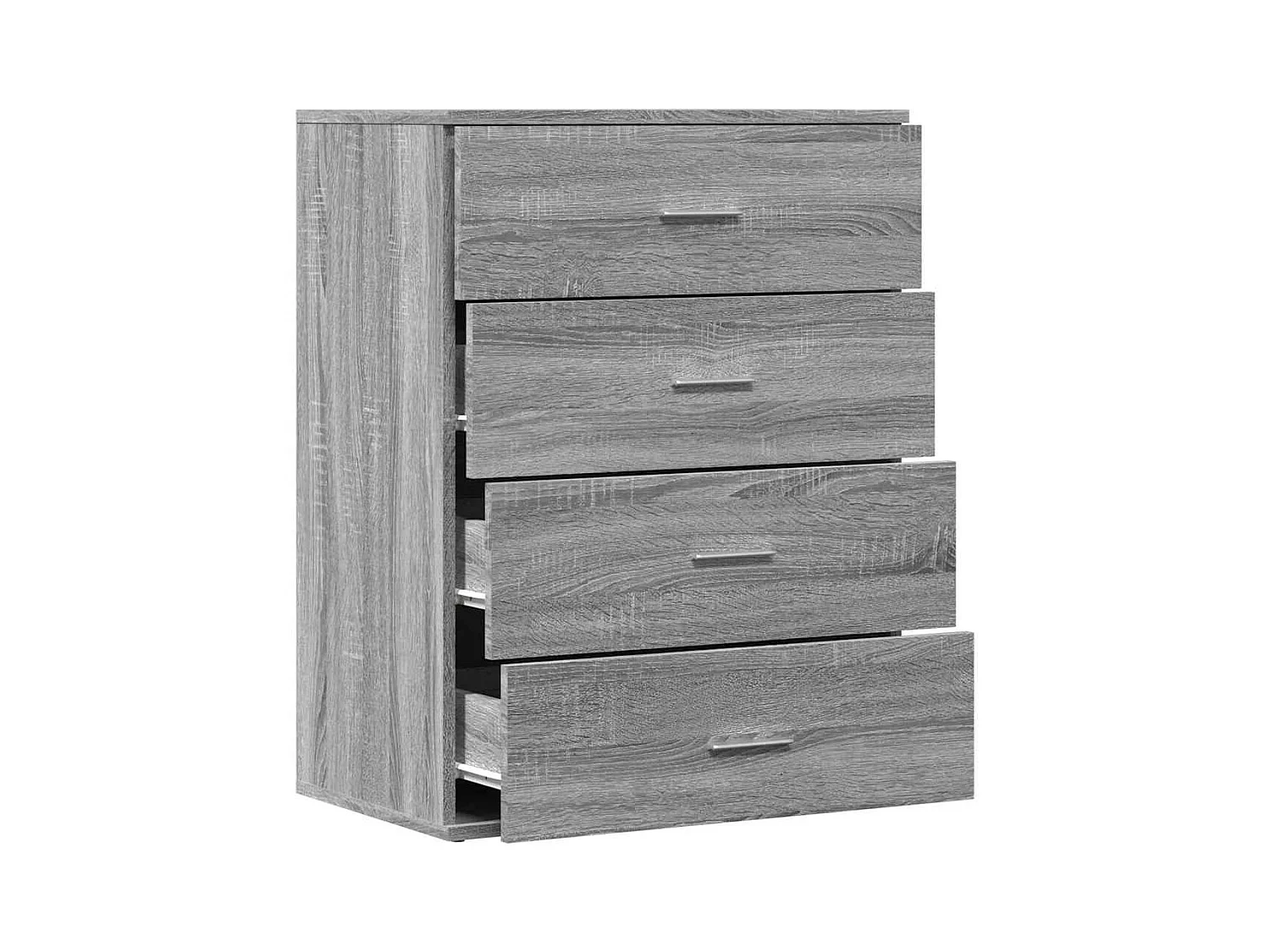 Aparador cómoda cómoda armario mueble organizador cocina salón salón Sonoma 60 x 39 x 80 cm madera contrachapada gris 02_0036418