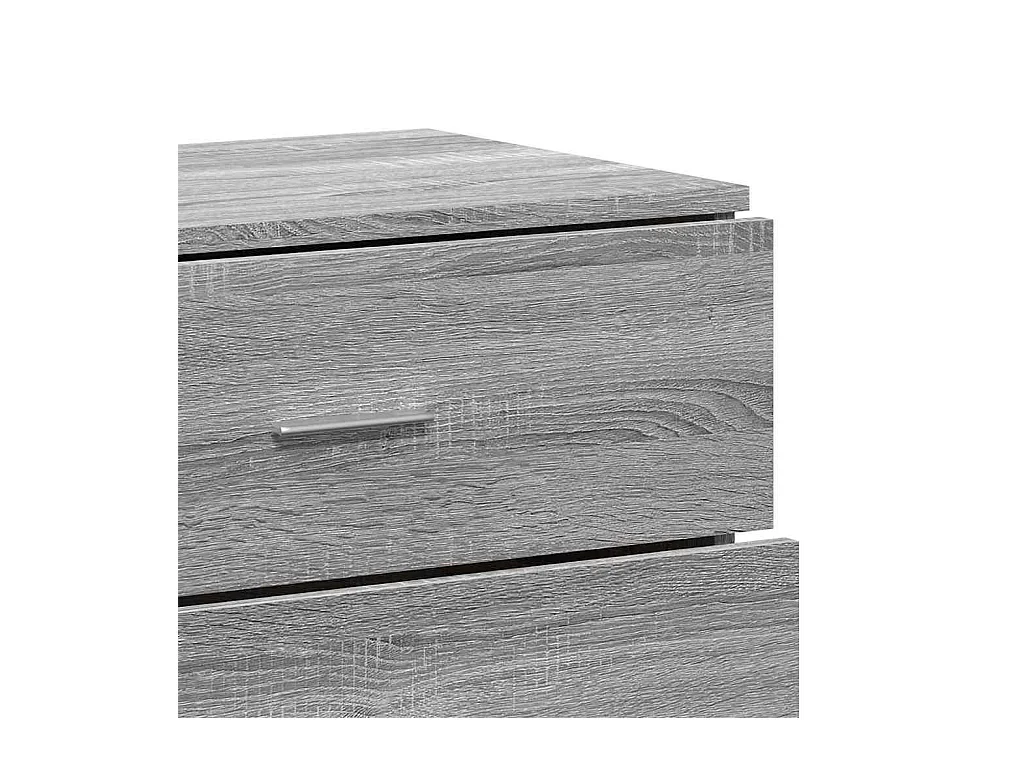 Aparador cómoda cómoda armario mueble organizador cocina salón salón Sonoma 60 x 39 x 80 cm madera contrachapada gris 02_0036418