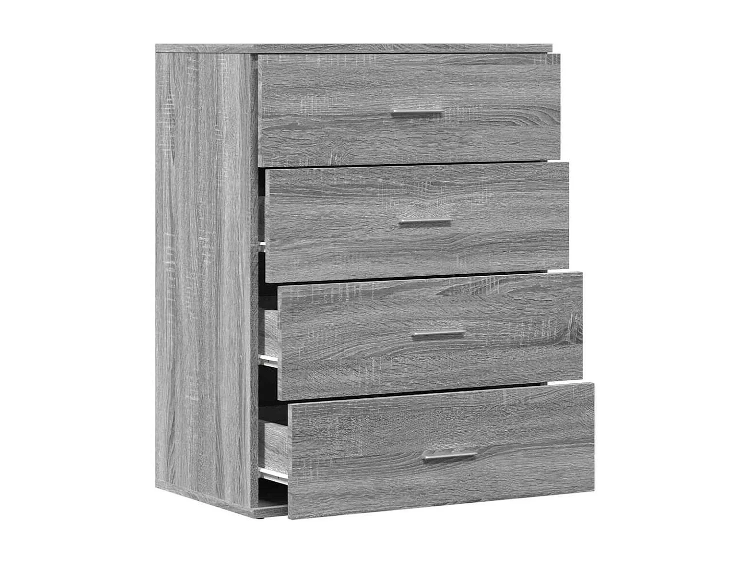 Credenza credenza cassettiera mobile contenitore organizer cucina soggiorno soggiorno Sonoma 60 x 39 x 80 cm derivati ​​del legno grigio 02_0036418