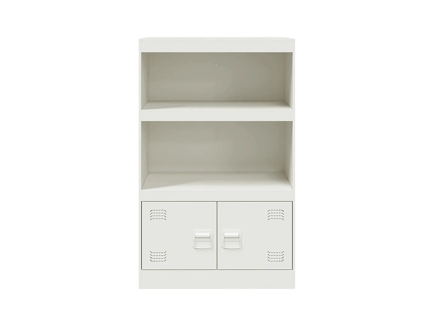 Aparador cômoda armário armário organizador cozinha sala sala 67 x 39 x 107 cm aço branco 02_0030384