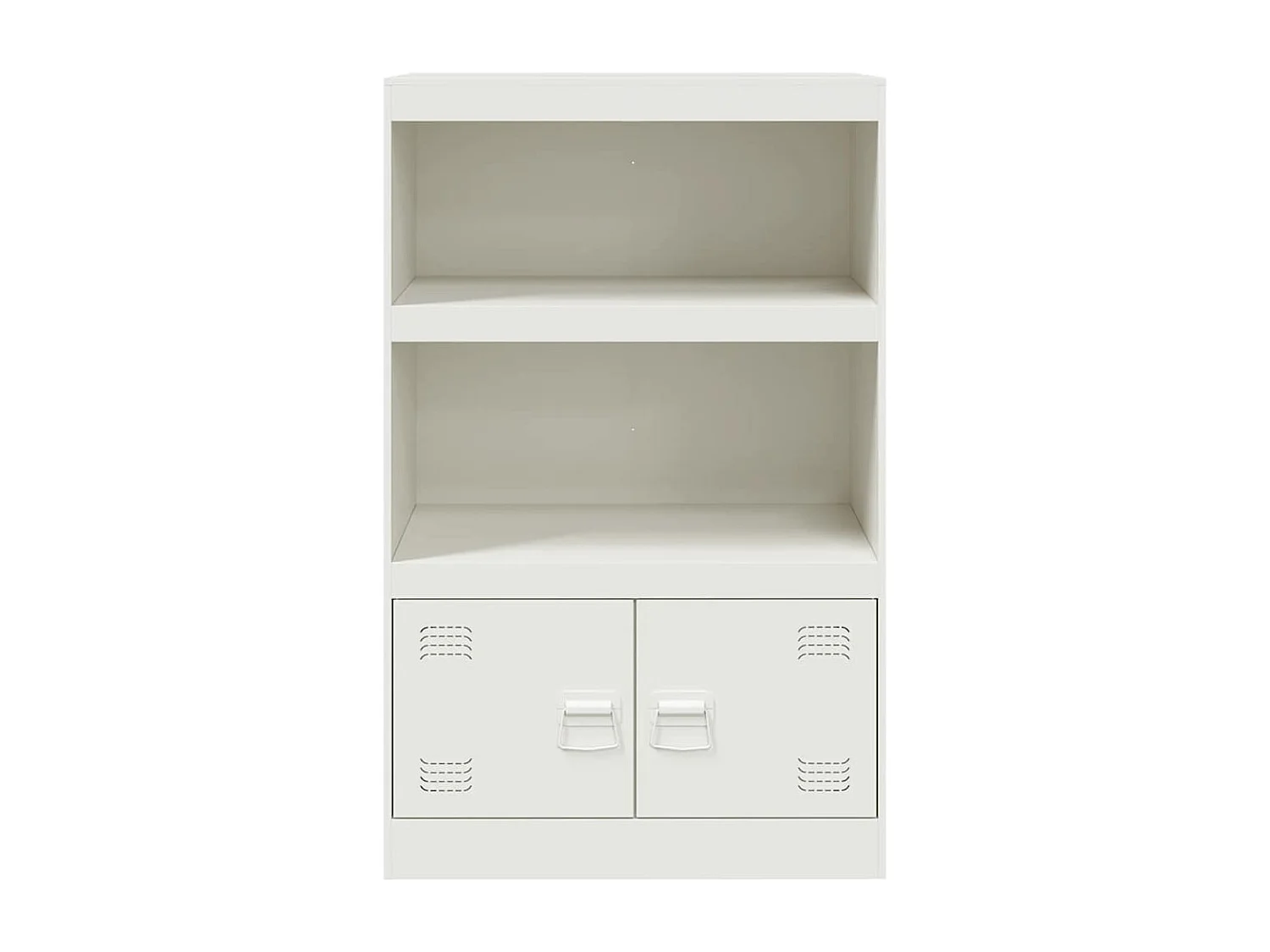 Credenza cassettiera cassettiera mobile contenitore organizer cucina soggiorno soggiorno 67 x 39 x 107 cm acciaio bianco 02_0030384