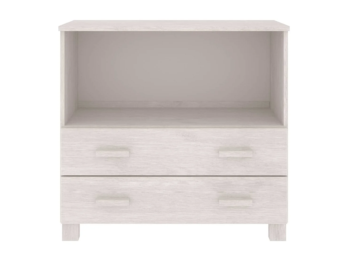 Aparador buffet cómoda armario unidad de almacenamiento organizador cocina salón salón 85 x 35 x 80 cm madera maciza de pino blanco 02_0032134