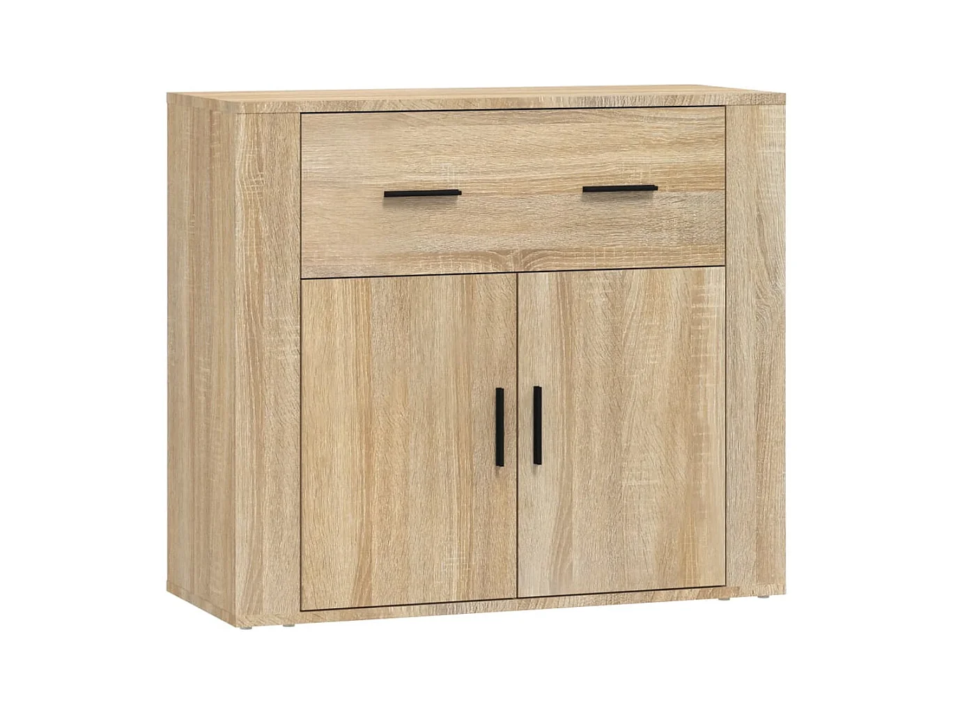 Credenza cassettiera cassettiera mobile contenitore organizer cucina soggiorno soggiorno Sonoma 80 x 33 x 70 cm derivati ​​del legno beige 02_0031716