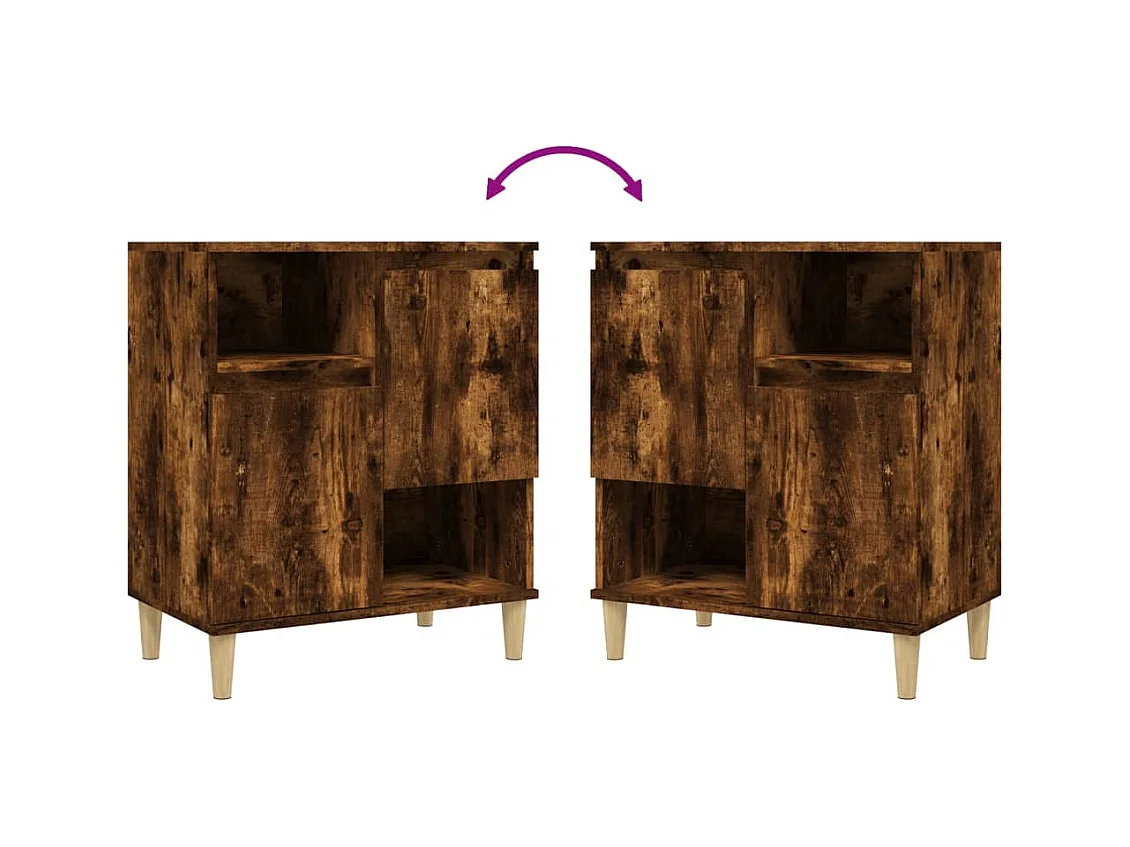 Credenza cassettiera cassettiera mobile contenitore organizer cucina soggiorno soggiorno 60 x 35 x 70 cm derivati ​​del legno marrone 02_0030987