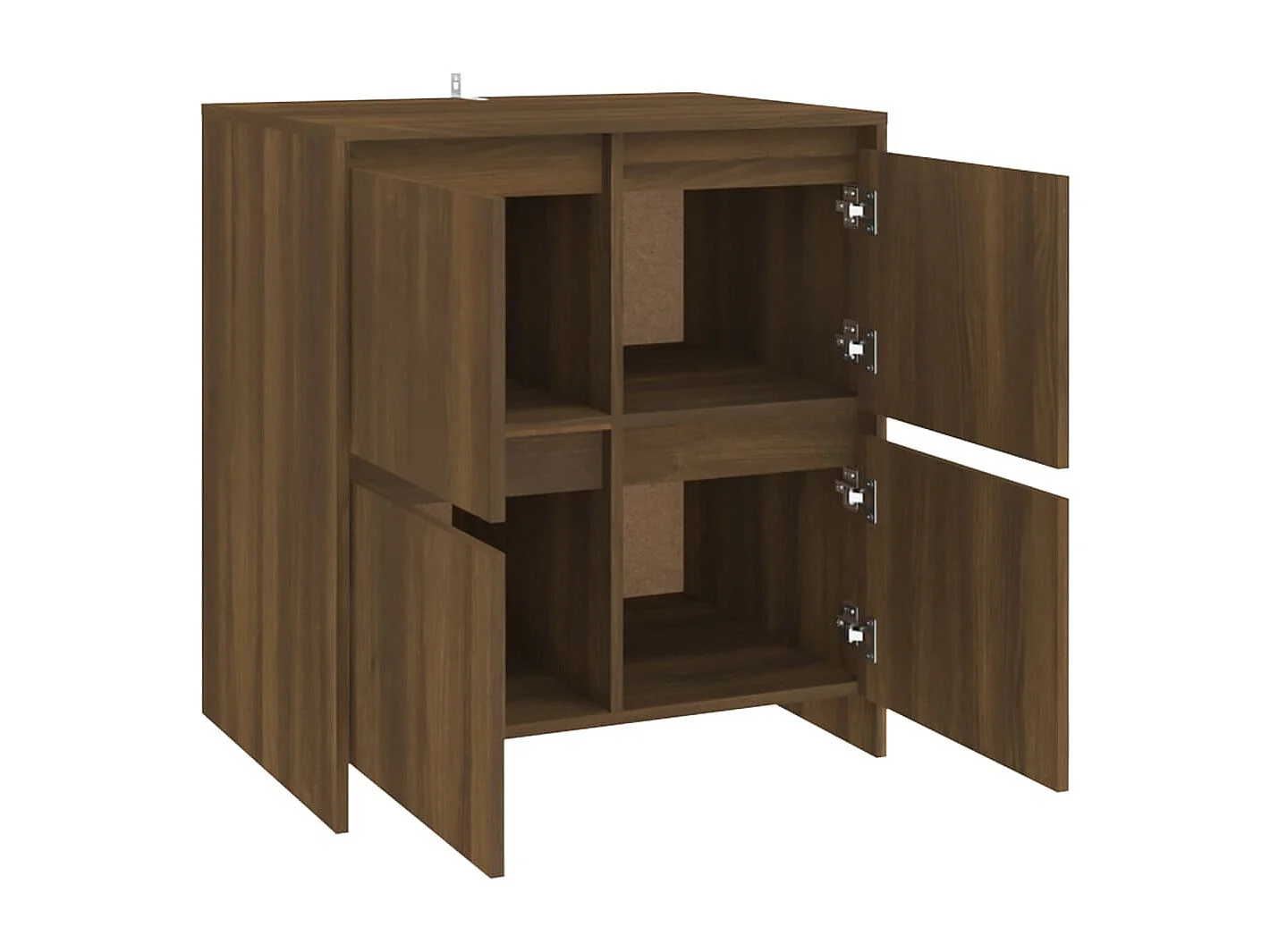 Buffet aparador cômoda armário unidade de armazenamento organizador cozinha sala salas conjunto de 2 70 x 41 x 75 cm madeira de engenharia marrom 02_0036787