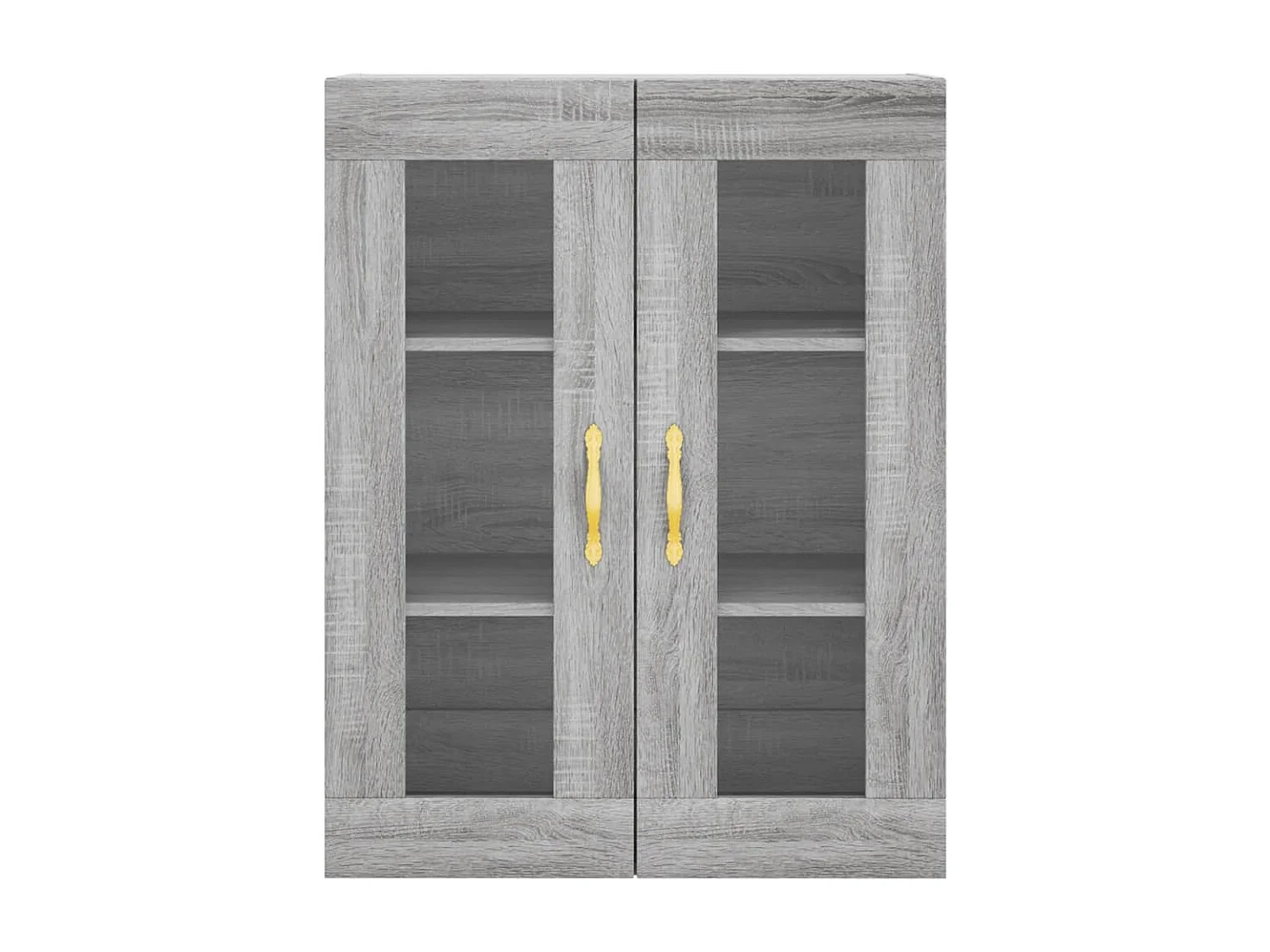 Aparador cômoda armário unidade de armazenamento organizador cozinha sala sala alta Sonoma 69,5 x 34 x 180 cm madeira trabalhada cinza 02_0035448