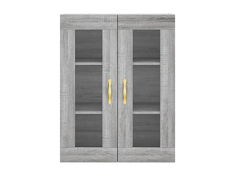 Aparador cômoda armário unidade de armazenamento organizador cozinha sala sala alta Sonoma 69,5 x 34 x 180 cm madeira trabalhada cinza 02_0035448