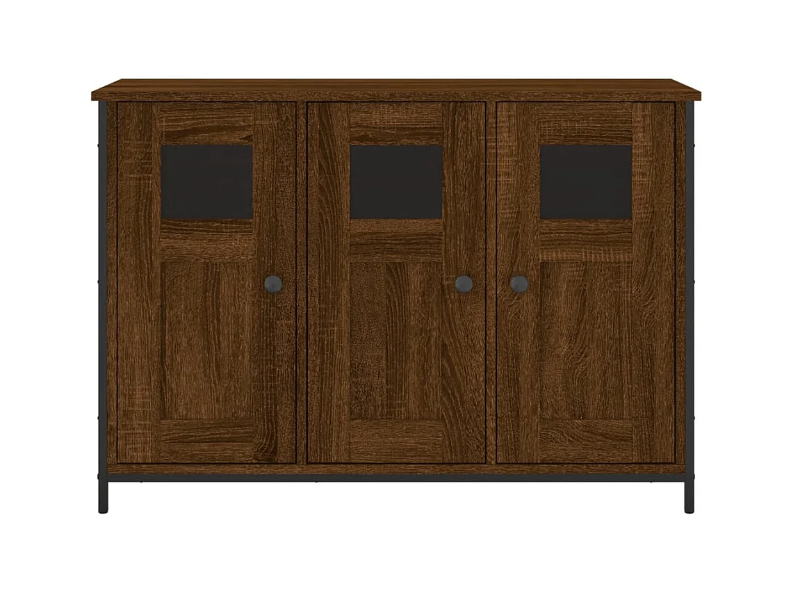 Aparador buffet cómoda mueble mueble de almacenaje organizador cocina salón salón 100 x 35 x 70 cm madera contrachapada marrón 02_0031143
