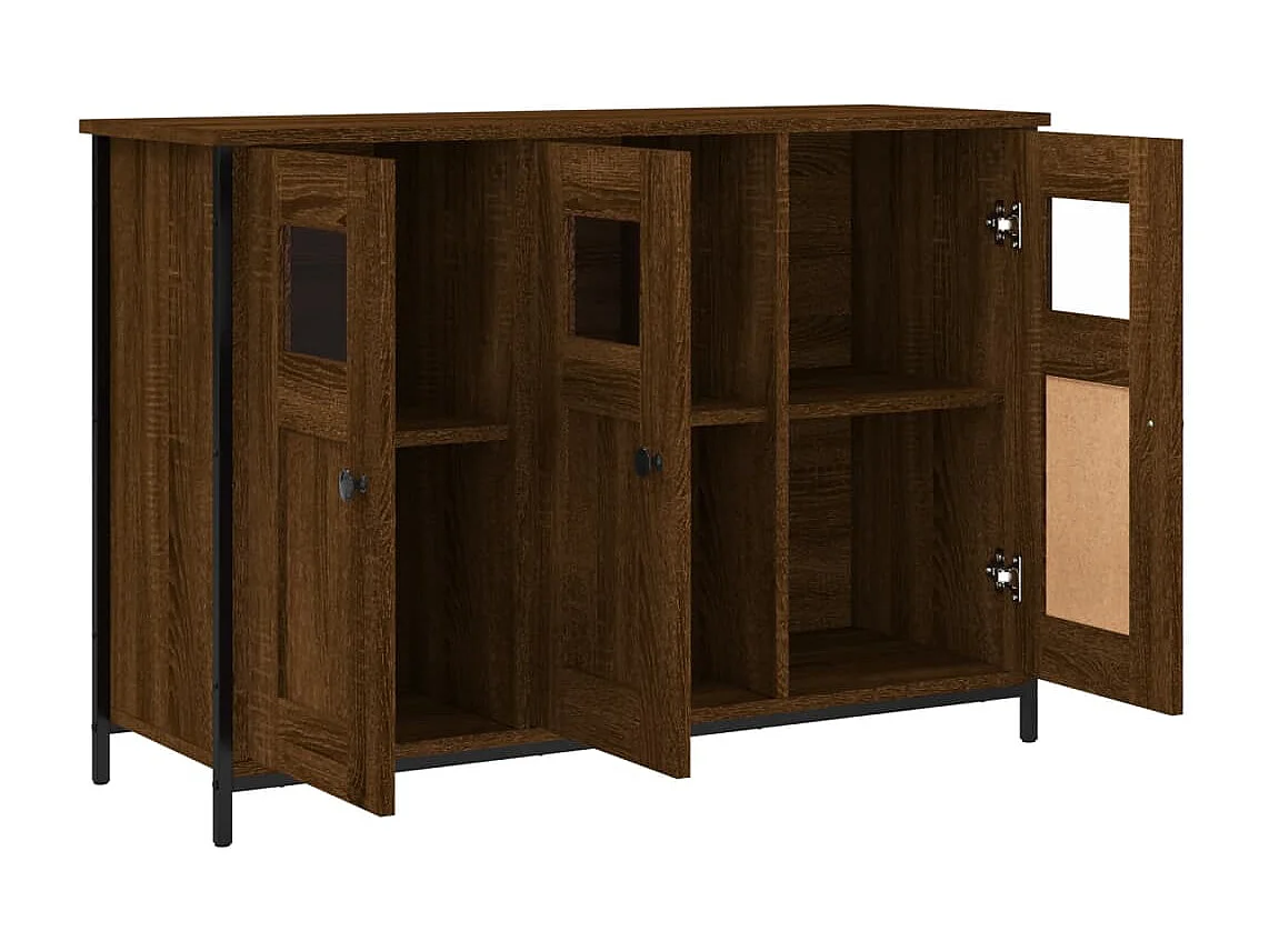 Aparador buffet cómoda mueble mueble de almacenaje organizador cocina salón salón 100 x 35 x 70 cm madera contrachapada marrón 02_0031143