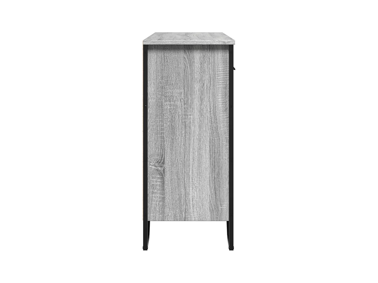 Aparador buffet cómoda armario unidad de almacenamiento organizador cocina salón salón Sonoma 97 x 32,5 x 74,5 cm madera contrachapada gris 02_0036560