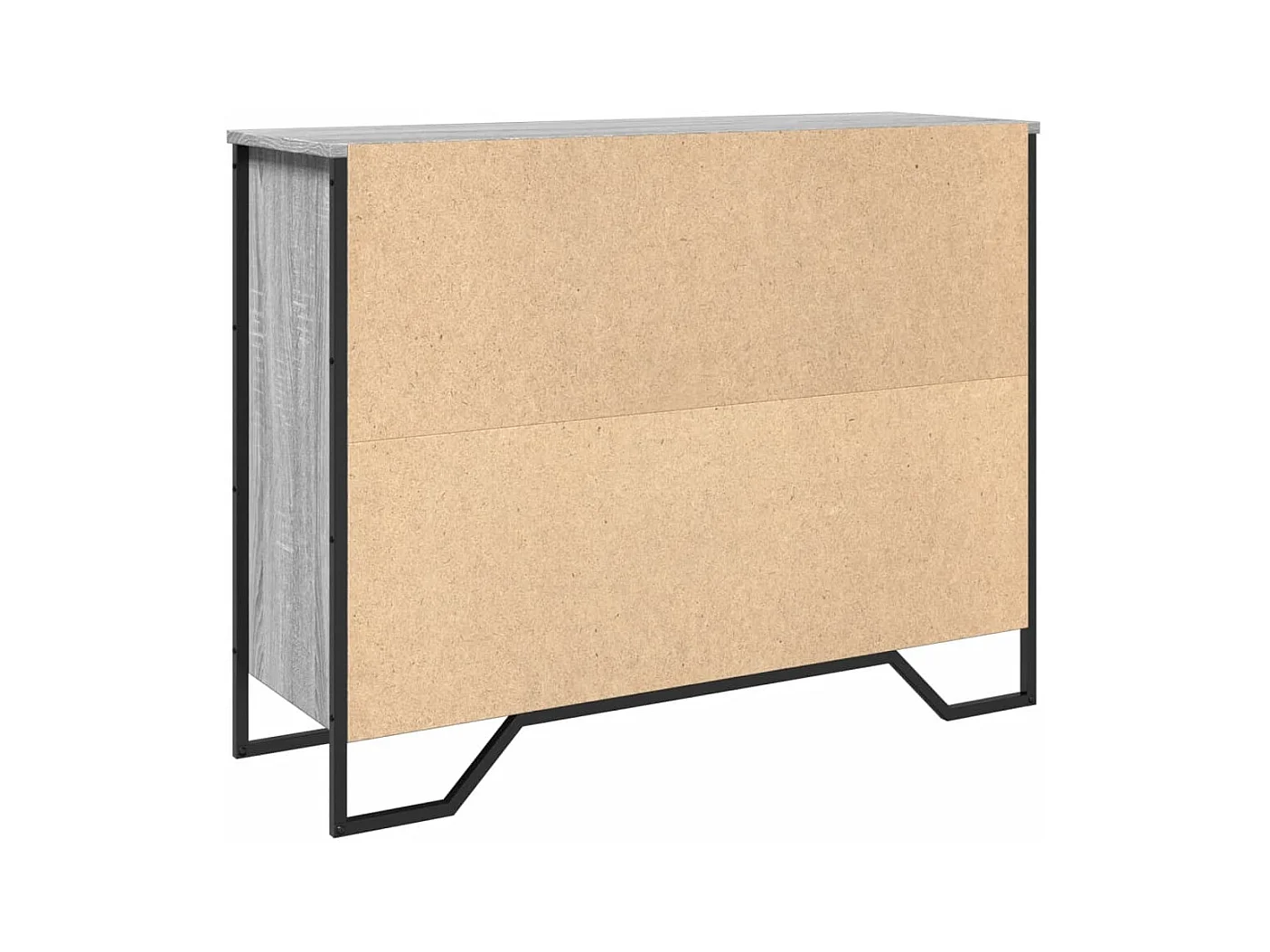 Aparador buffet cómoda armario unidad de almacenamiento organizador cocina salón salón Sonoma 97 x 32,5 x 74,5 cm madera contrachapada gris 02_0036560