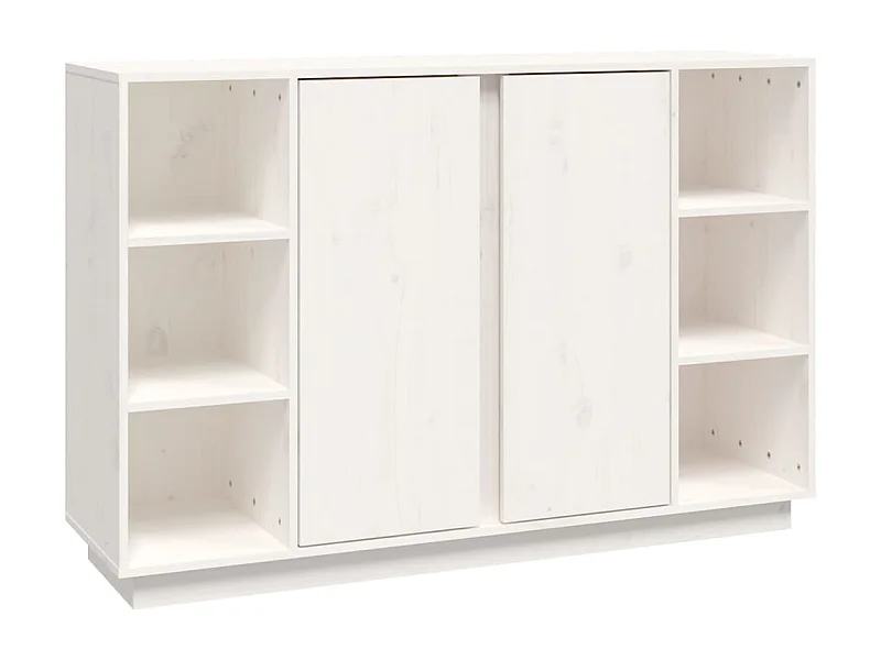 Credenza buffet cassettiera mobile contenitore organizer cucina soggiorno soggiorno 120 x 35 x 80 cm legno massello di pino bianco 02_0030206