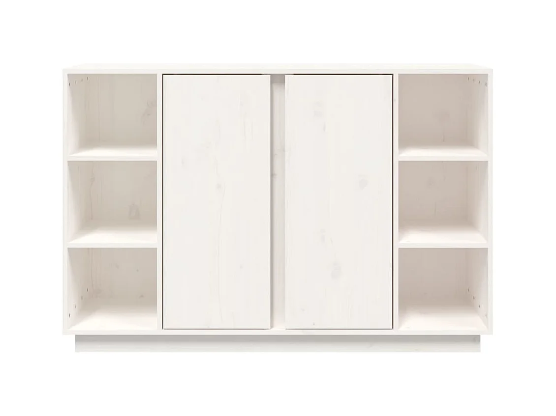 bahut commode armoire bois blanche 120 x 35 x 80 cm 02_0030206