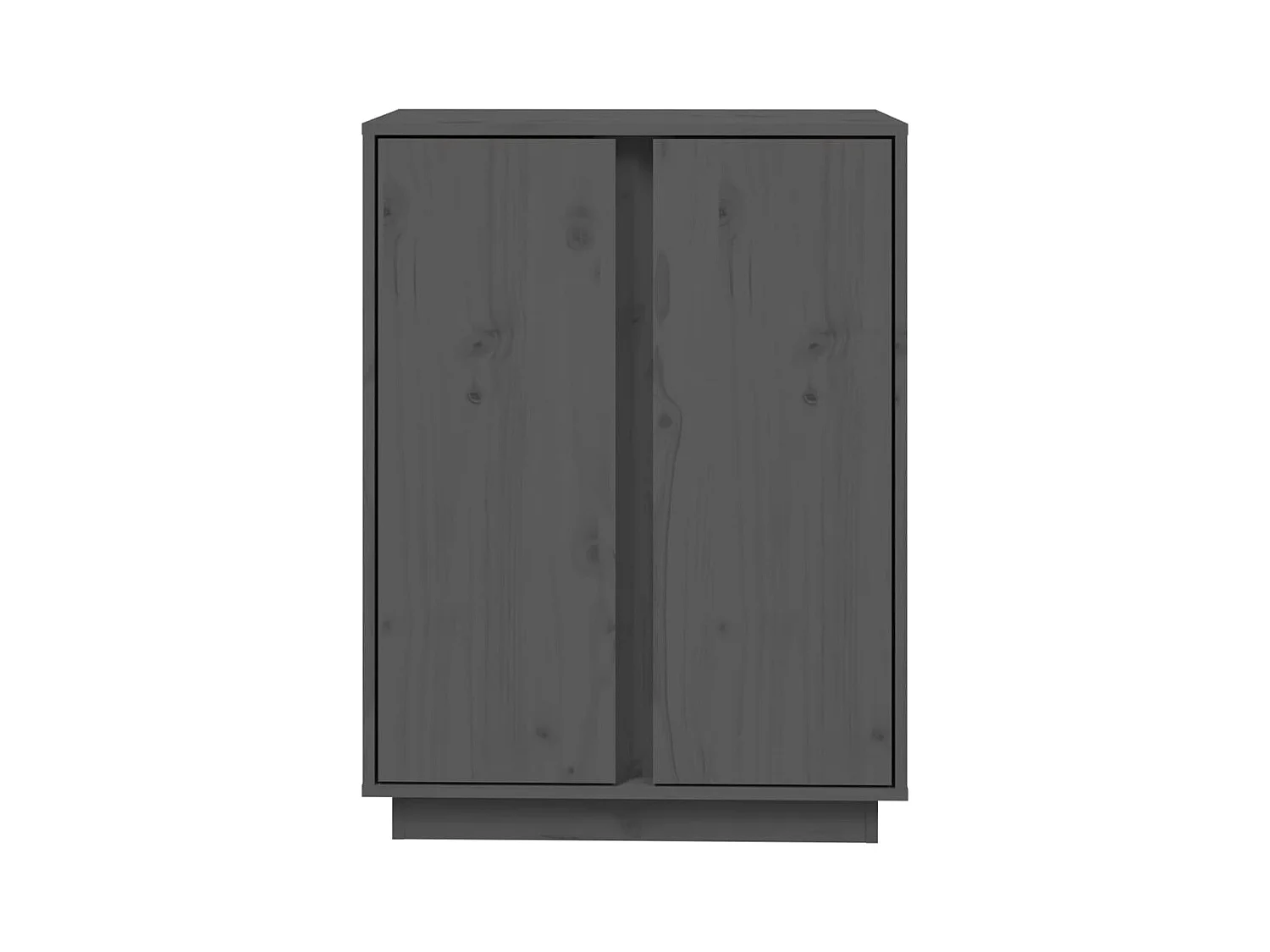 Aparador cómoda cómoda armario mueble organizador cocina salón salón 60 x 35 x 80 cm madera maciza de pino gris 02_0031797
