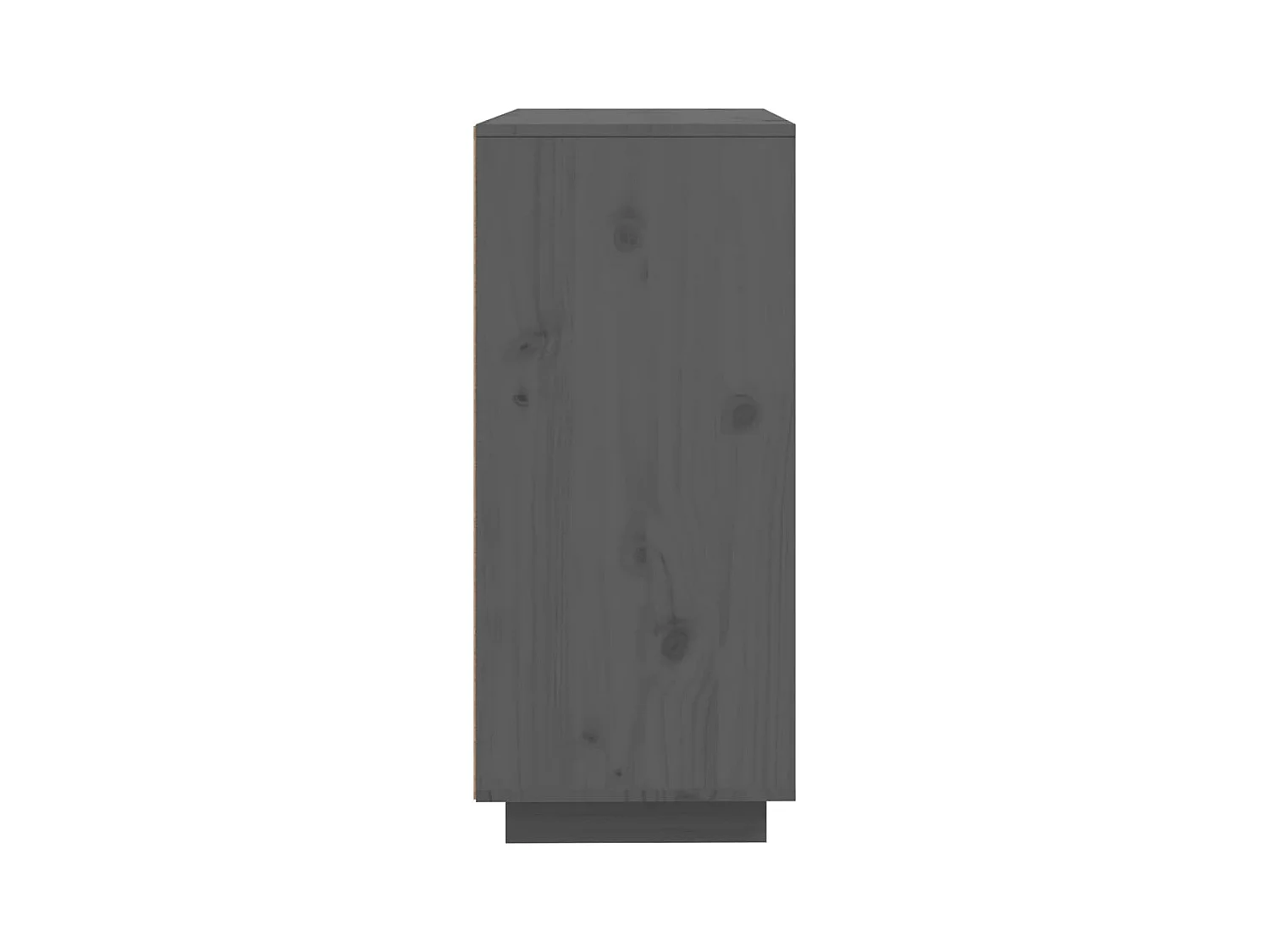 Aparador cómoda cómoda armario mueble organizador cocina salón salón 60 x 35 x 80 cm madera maciza de pino gris 02_0031797