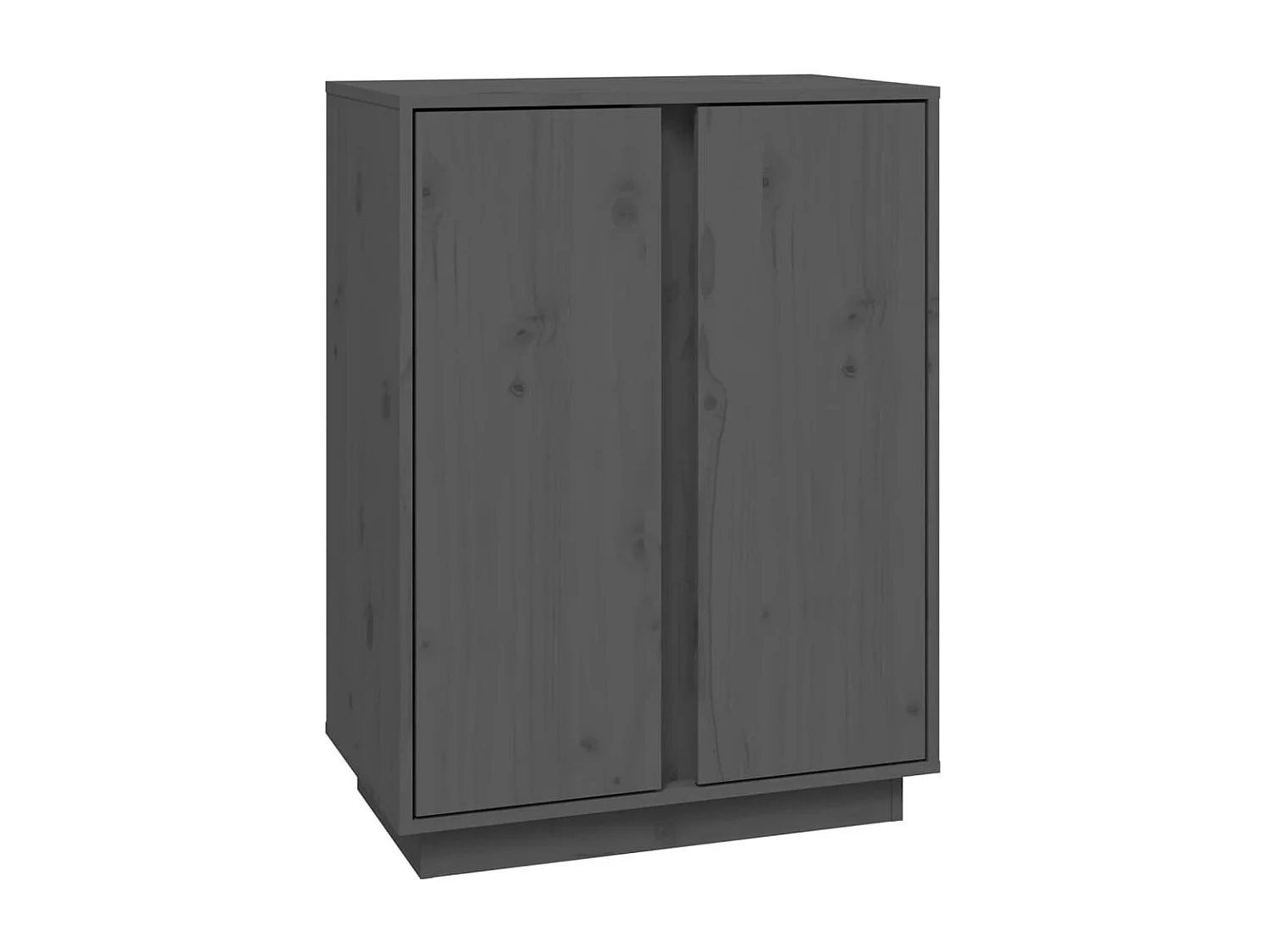 Buffet aparador cômoda armário unidade de armazenamento organizador cozinha sala de estar 60 x 35 x 80 cm madeira de pinho cinza maciço 02_0031797