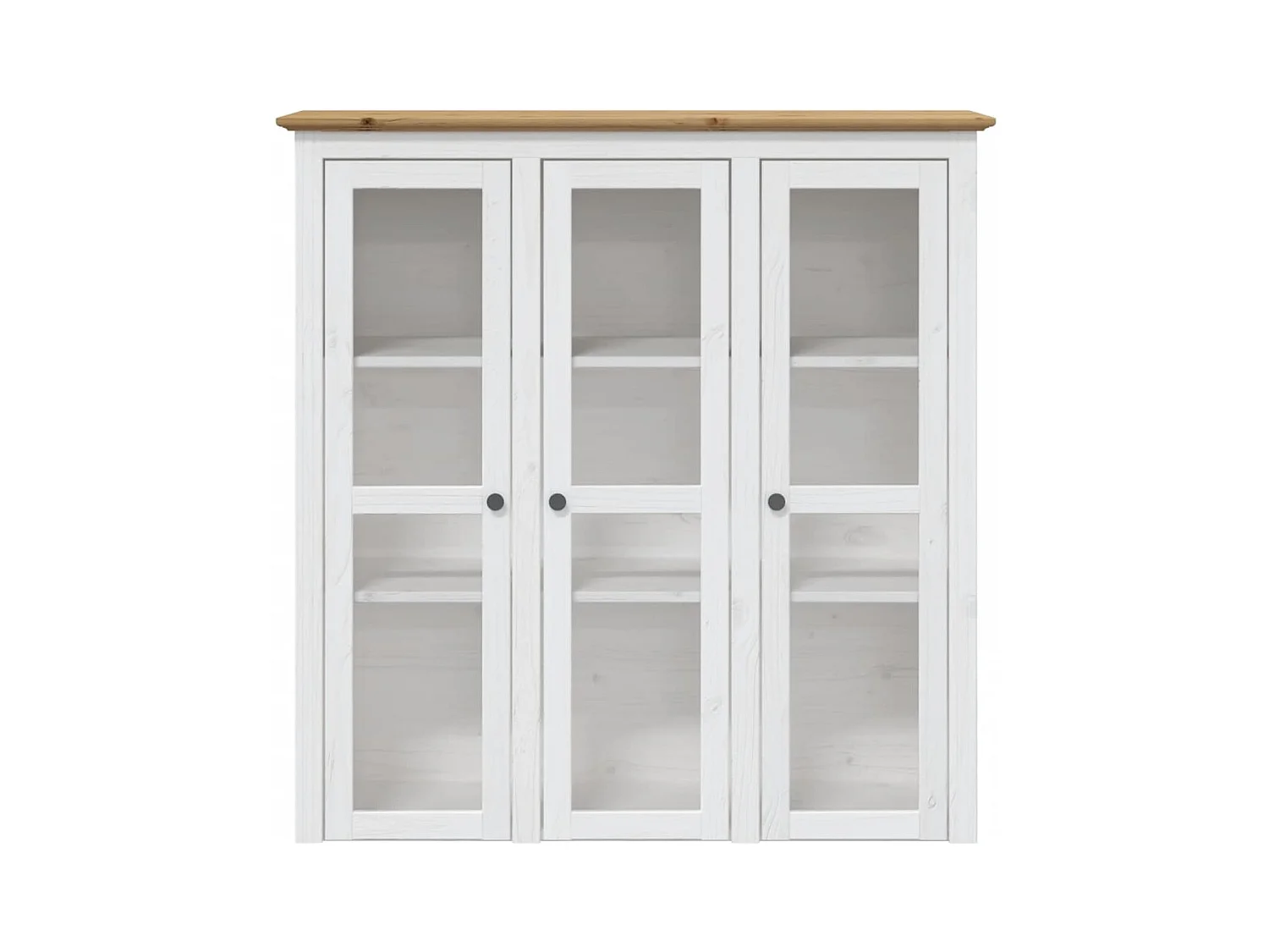 Buffet aparador cômoda armário organizador de unidade cozinha sala BODO e 115,5 x 43 x 200,5 cm madeira maciça de pinho marrom 02_0030801