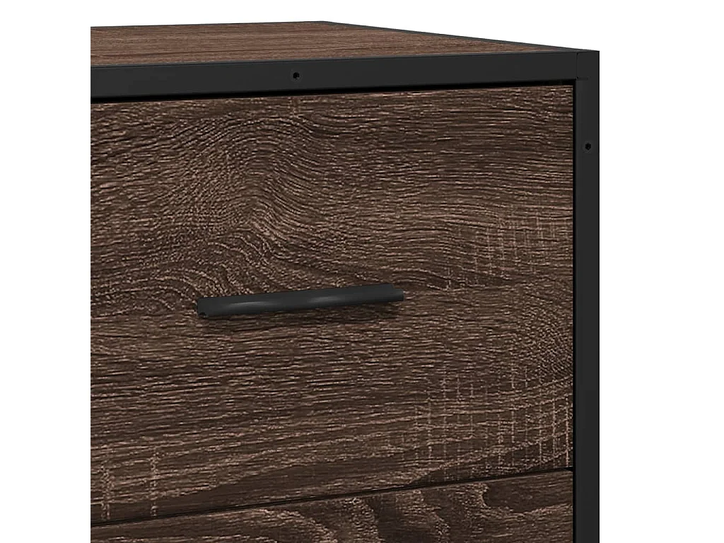 Buffet aparador cômoda armário unidade de armazenamento organizador cozinha sala sala 35,5 x 35 x 76 cm madeira trabalhada e metal marrom 02_0031243