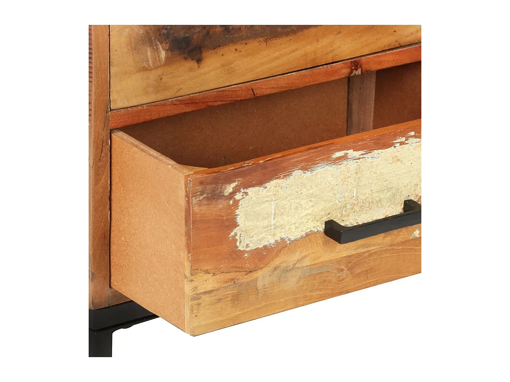 Aparador cómoda cómoda mueble mueble de almacenaje organizador cocina salón salón 88 x 30 x 73 cm madera maciza recuperada marrón 02_0029668