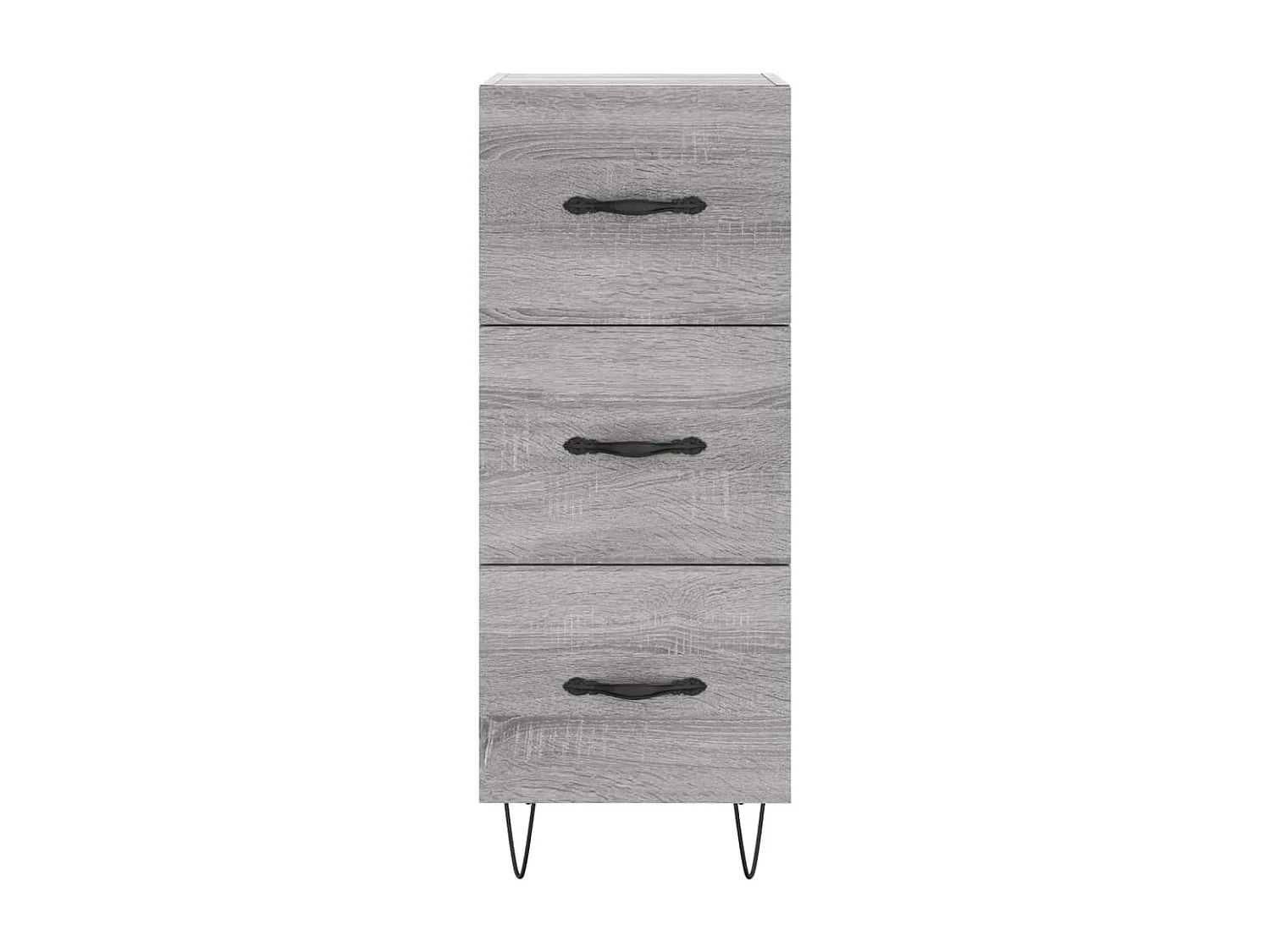 Credenza credenza cassettiera mobile contenitore organizer cucina soggiorno soggiorno Sonoma 34,5 x 34 x 90 cm derivati ​​del legno grigio 02_0036340