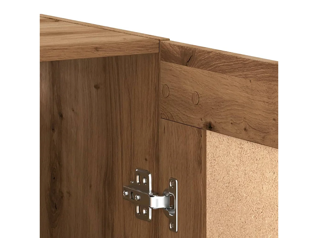 Aparador buffet cómoda armario unidad de almacenamiento organizador cocina salón sala de manualidades 69,5 x 34 x 90 cm madera contrachapada marrón 02_0030816