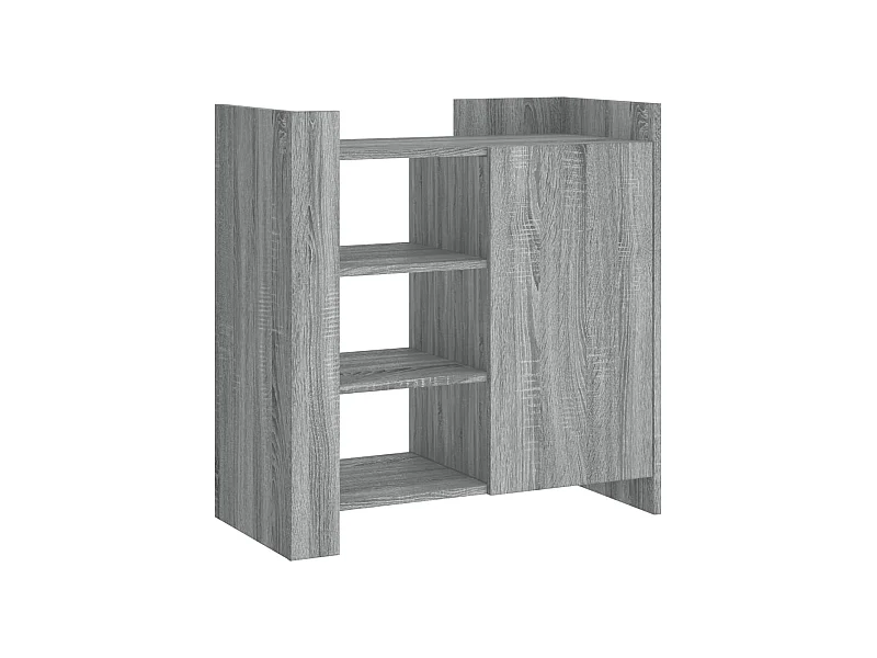 Credenza cassettiera cassettiera mobile contenitore organizer cucina soggiorno soggiorno Sonoma 73,5 x 35 x 75 cm derivati ​​del legno grigio 02_0036522