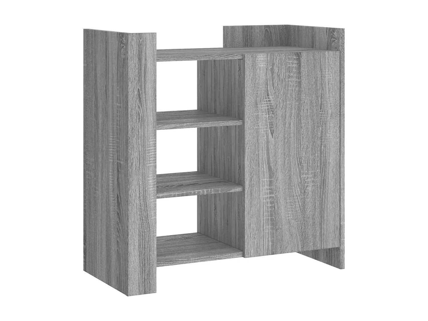 Credenza cassettiera cassettiera mobile contenitore organizer cucina soggiorno soggiorno Sonoma 73,5 x 35 x 75 cm derivati ​​del legno grigio 02_0036522