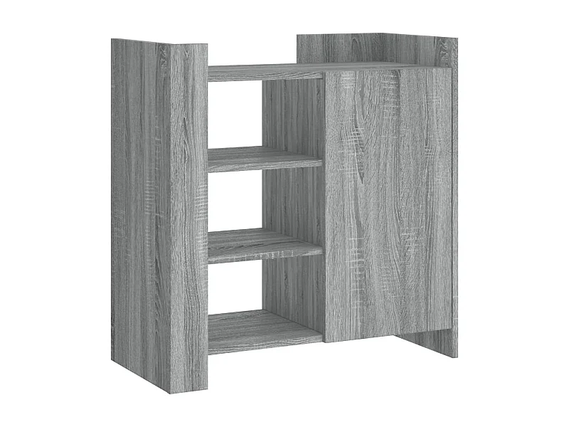 Credenza cassettiera cassettiera mobile contenitore organizer cucina soggiorno soggiorno Sonoma 73,5 x 35 x 75 cm derivati ​​del legno grigio 02_0036522