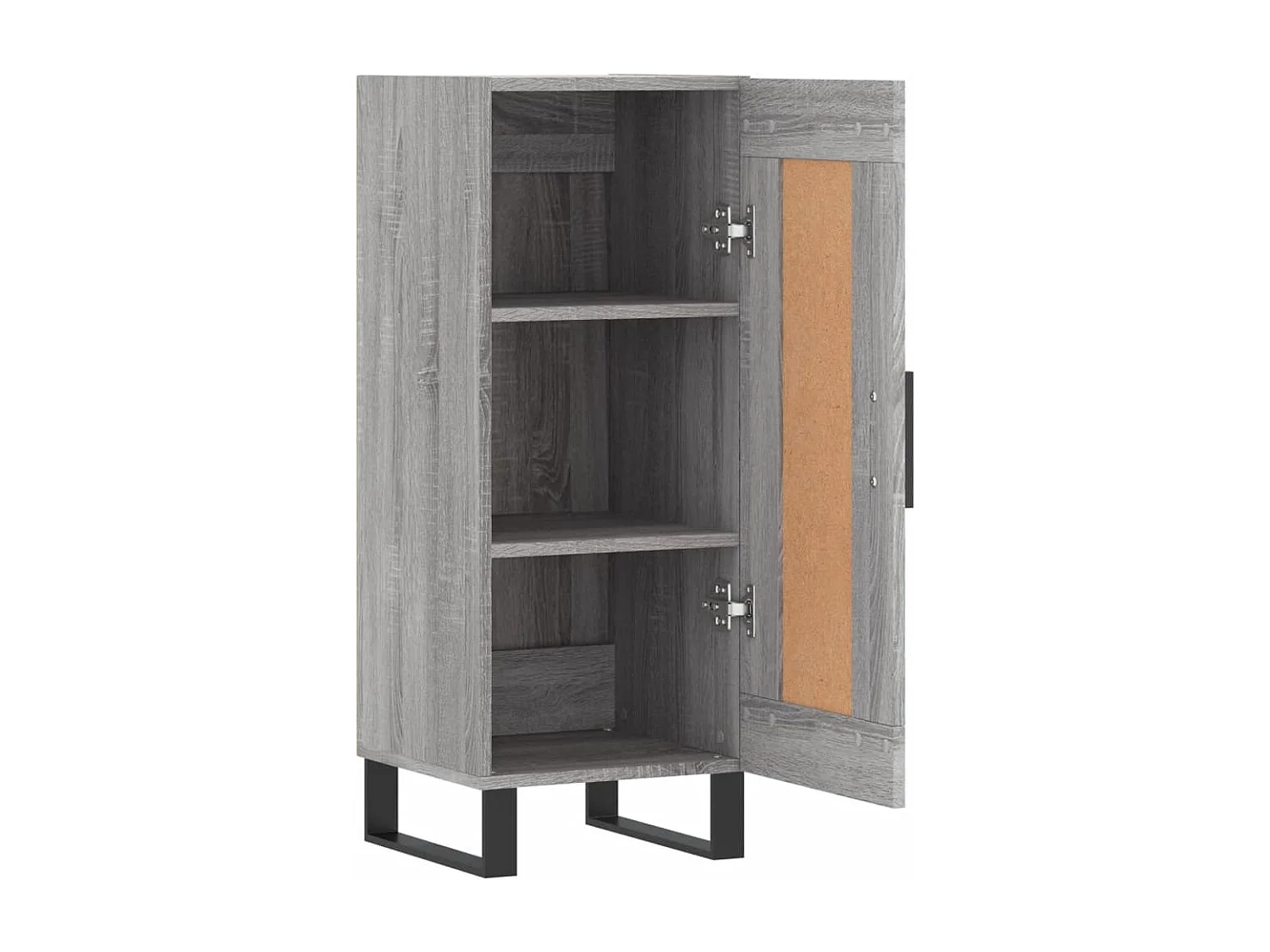 Aparador aparador cómoda mueble almacenaje organizador cocina salón salón Sonoma 34,5 x 34 x 90 cm madera contrachapada gris 02_0036305