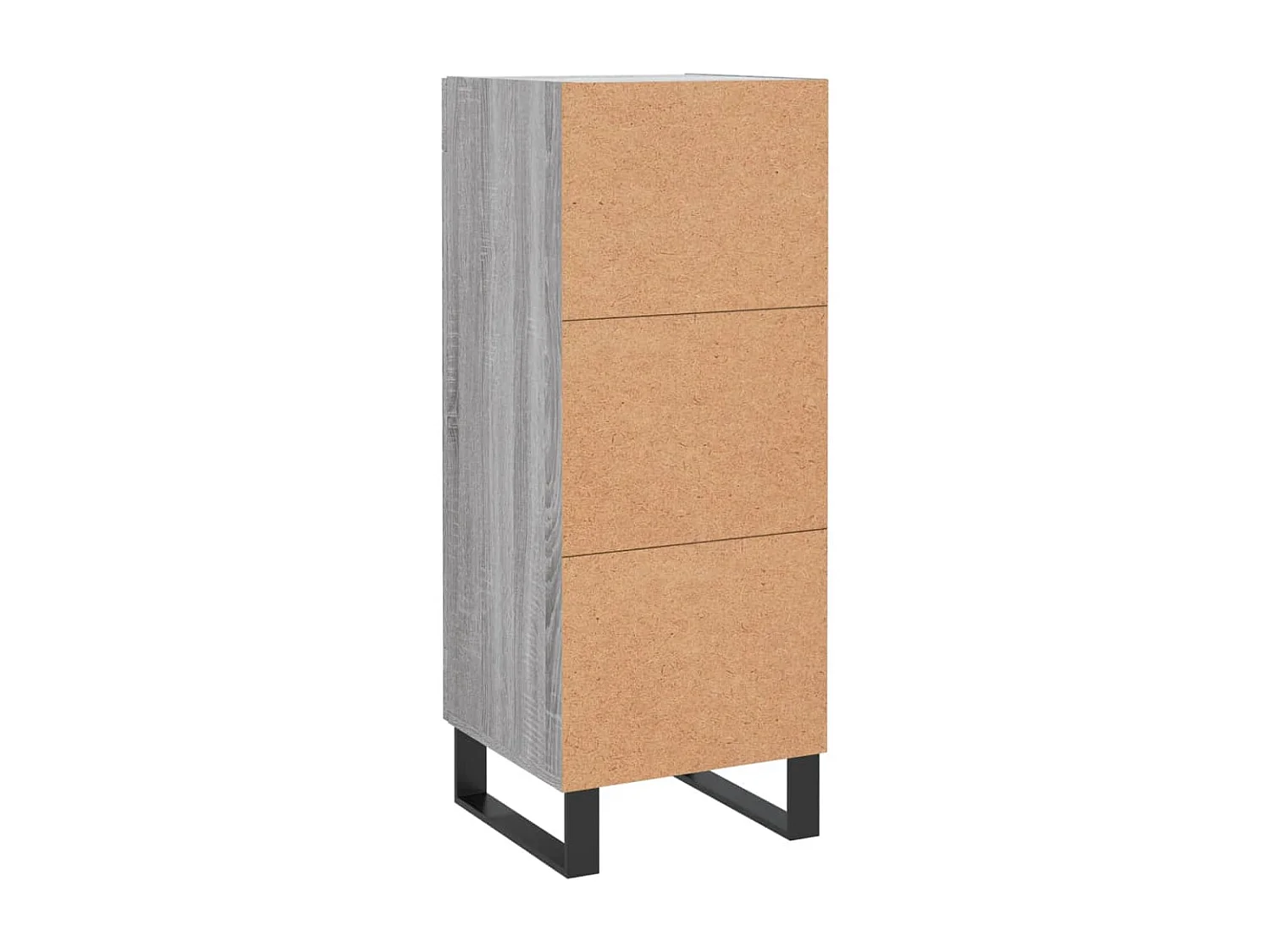 Aparador aparador cômoda armário organizador cozinha sala sala Sonoma 34,5 x 34 x 90 cm madeira trabalhada cinza 02_0036305