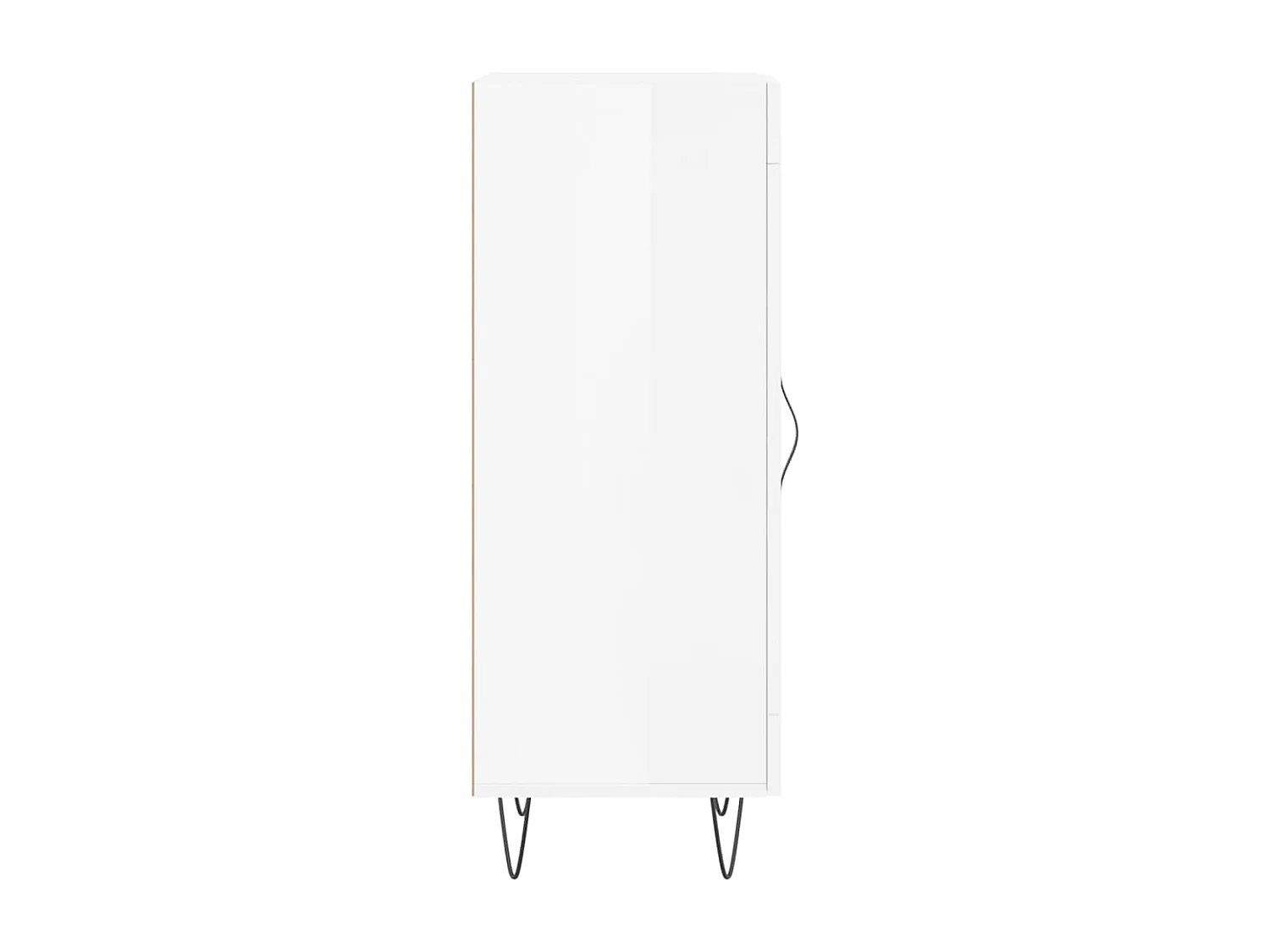 Credenza buffet cassettiera mobile contenitore organizer cucina soggiorno lucido 34,5 x 34 x 90 cm derivati ​​del legno bianco 02_0030619