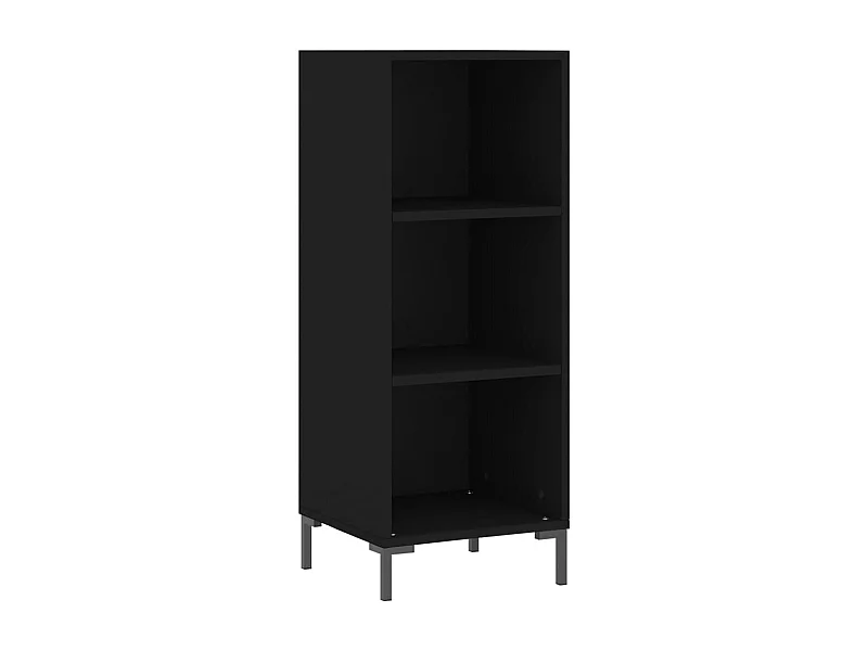 Credenza buffet cassettiera mobile contenitore organizer cucina soggiorno soggiorno 34,5 x 32,5 x 90 cm multistrato nero 02_0035873