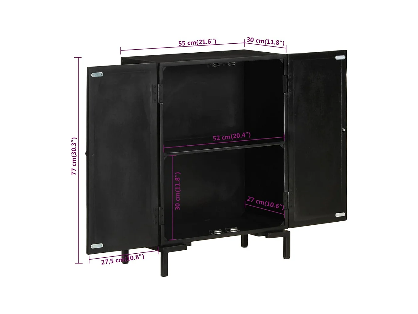 bahut commode armoire bois marron 55 x 30 x 77 cm 02_0035952