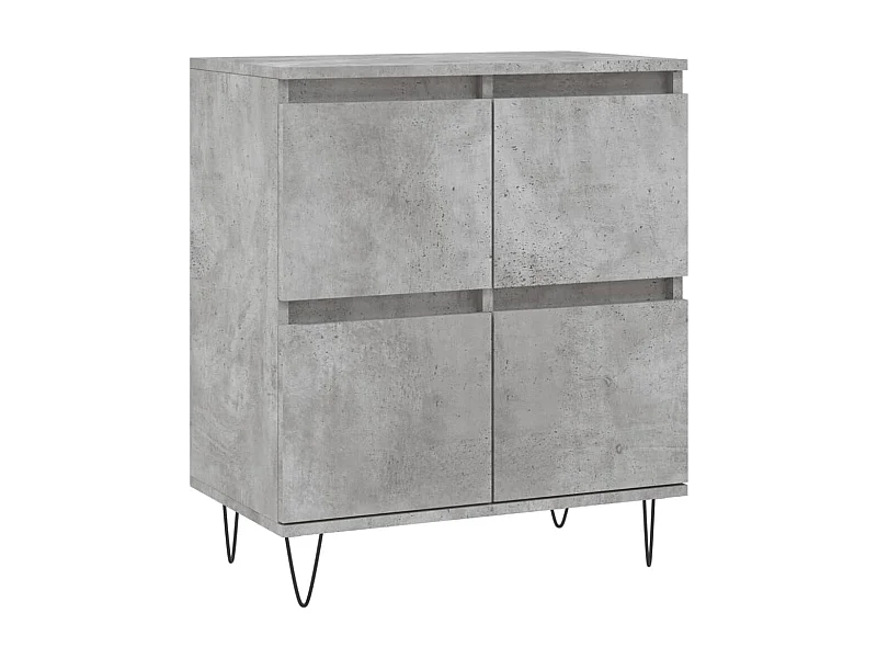 Buffet aparador cômoda armário unidade de armazenamento organizador cozinha sala sala 60 x 35 x 70 cm madeira trabalhada cinza 02_0031985