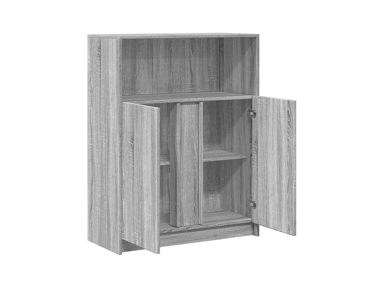 Aparador cómoda cómoda armario mueble organizador cocina salón salón con LED Sonoma 77 x 34 x 100 cm madera contrachapada gris 02_0029823