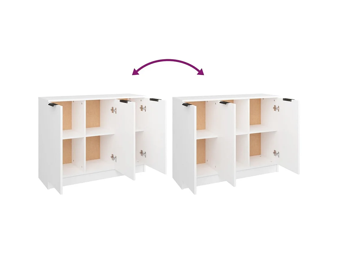 bahut commode armoire bois blanche 90.5 x 30 x 70 cm 02_0030527