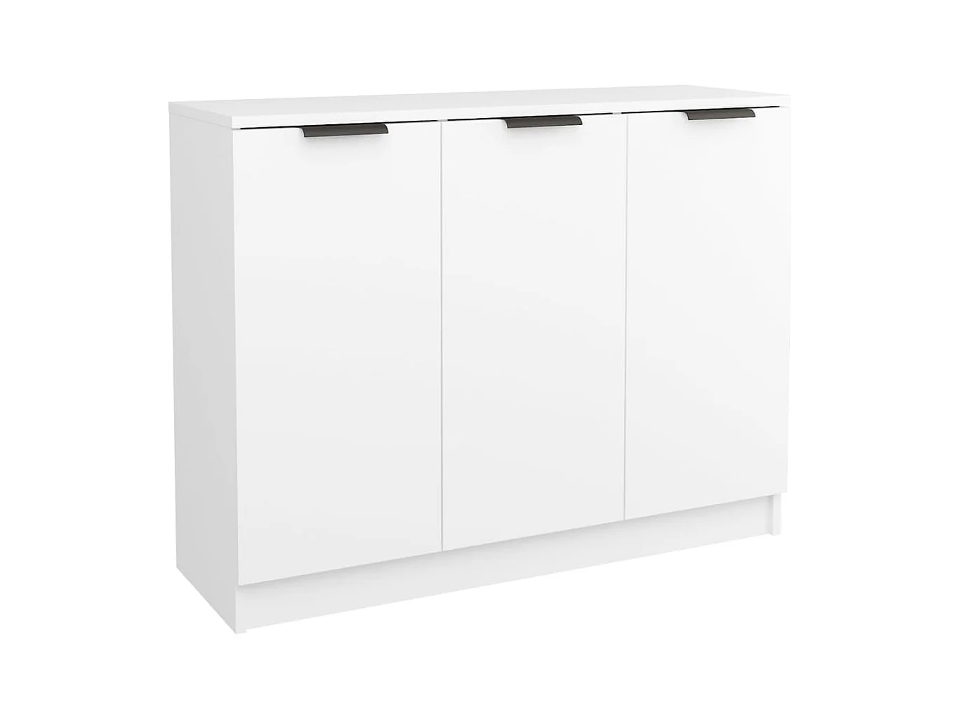 Aparador buffet cómoda armario mueble organizador cocina salón salón 90,5 x 30 x 70 cm madera contrachapada blanco 02_0030527