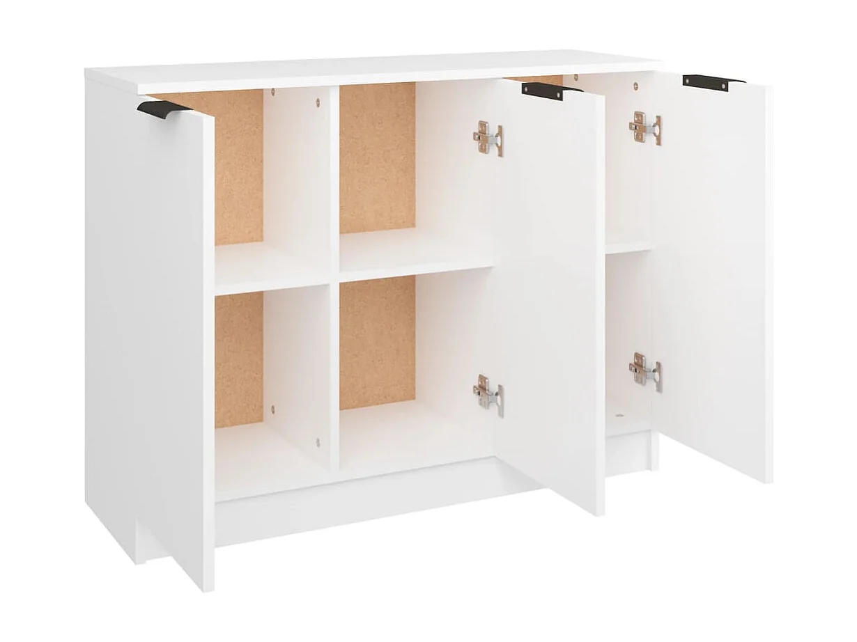 Credenza buffet cassettiera mobile contenitore organizer cucina soggiorno soggiorno 90,5 x 30 x 70 cm derivati ​​del legno bianco 02_0030527