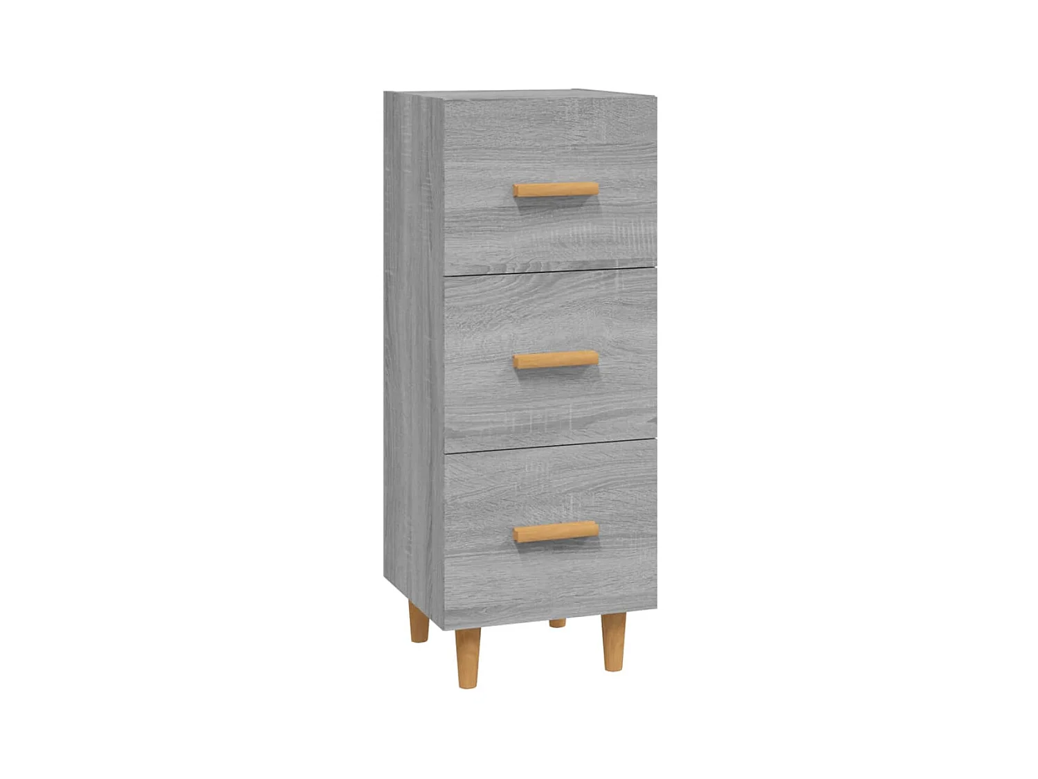 Aparador buffet cómoda armario unidad de almacenamiento organizador cocina salón salón Sonoma 34,5 x 34 x 90 cm madera contrachapada gris 02_0036339