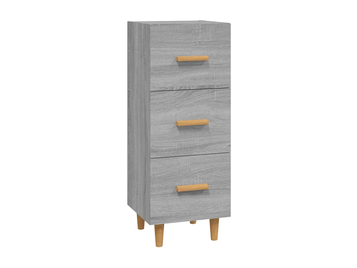 Buffet aparador cômoda armário organizador unidade cozinha sala sala Sonoma 34,5 x 34 x 90 cm madeira trabalhada cinza 02_0036339