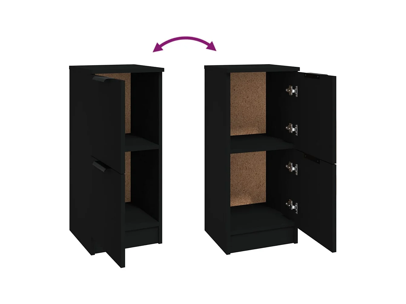 bahut commode armoire bois marron 30 x 30 x 70 cm 02_0036893