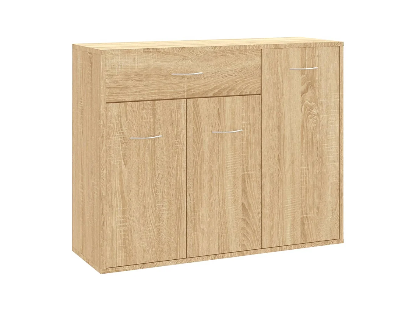 Aparador buffet cómoda armario unidad de almacenamiento organizador cocina salón salón Sonoma 88 x 30 x 70 cm madera contrachapada marrón 02_0031726
