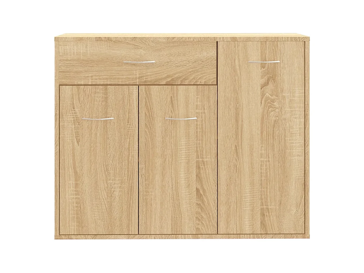 Aparador buffet cómoda armario unidad de almacenamiento organizador cocina salón salón Sonoma 88 x 30 x 70 cm madera contrachapada marrón 02_0031726