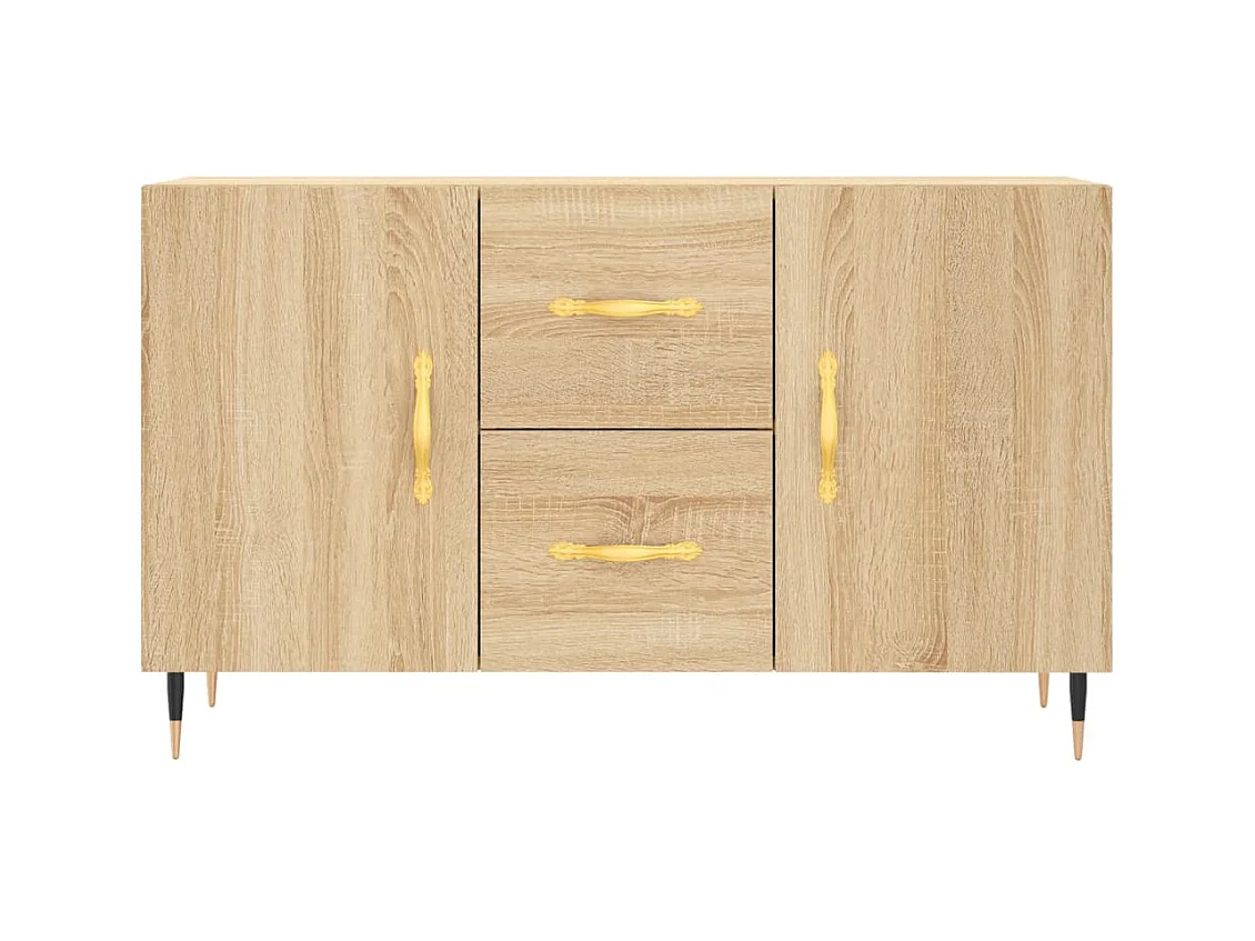 Aparador cómoda cómoda armario unidad de almacenamiento organizador cocina salón salón Sonoma 100 x 36 x 60 cm madera contrachapada marrón 02_0031468
