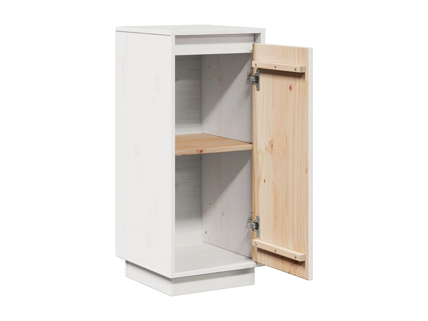 Buffet credenza cassettiera mobile contenitore organizer cucina soggiorno soggiorno set da 2 31,5 x 34 x 75 cm legno massello di pino bianco 02_0036653