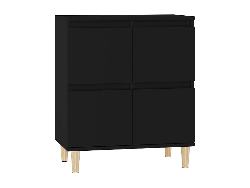 Credenza buffet cassettiera mobile contenitore organizer cucina soggiorno soggiorno 60 x 35 x 70 cm multistrato nero 02_0035987